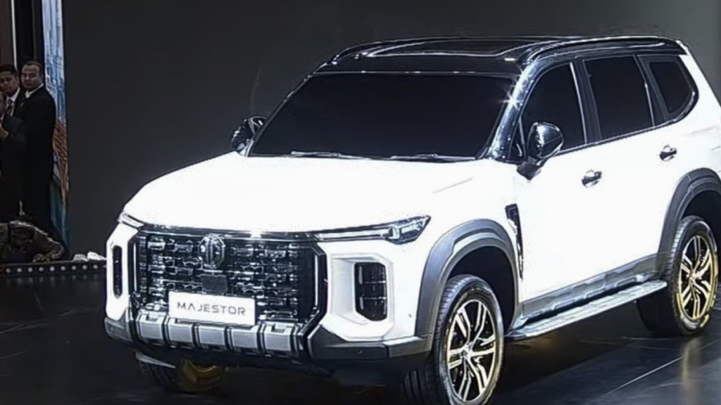 MG Majestor premium SUV front design and LED headlamps